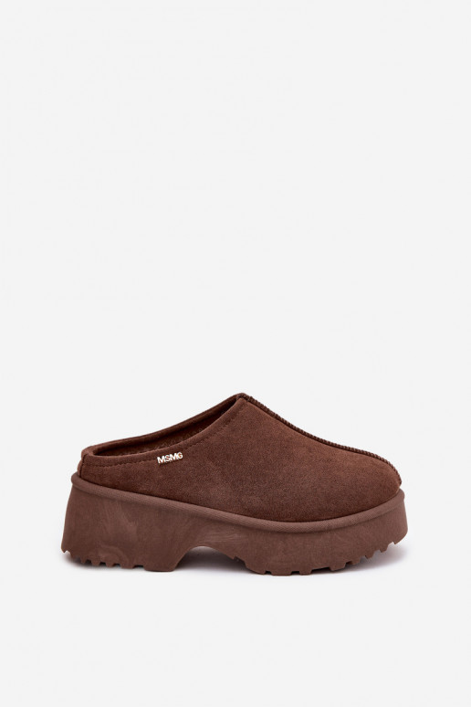 Sněhule  s platformou hnědá Yrenna