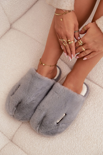  Pantofle  šedá Belinna