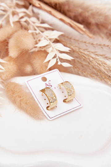 se stylovými detailyi  Stal Chirurgiczna s třpytivými očky zlaté barvy