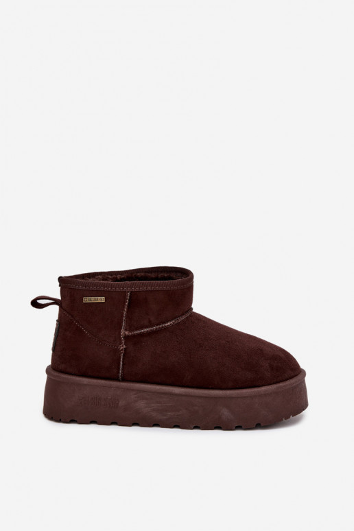  Sněhule s platformou Big Star OO274A101 Czekoladowe