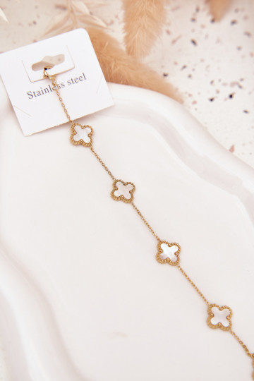 Náramek  Stal Nierdzewna zlaté-Perłowa 2