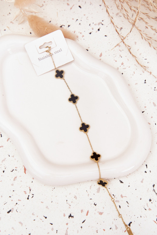 Náramek  Stal Nierdzewna zlaté-černá