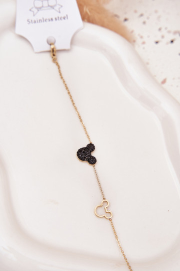 Náramek z nerezové oceli  Miki zlaté barvy 2