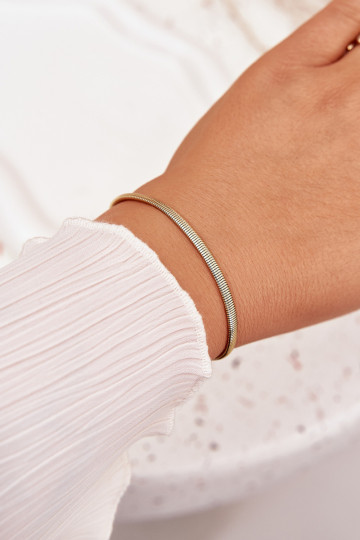 Náramek  z nerezové oceli zlaté barvy