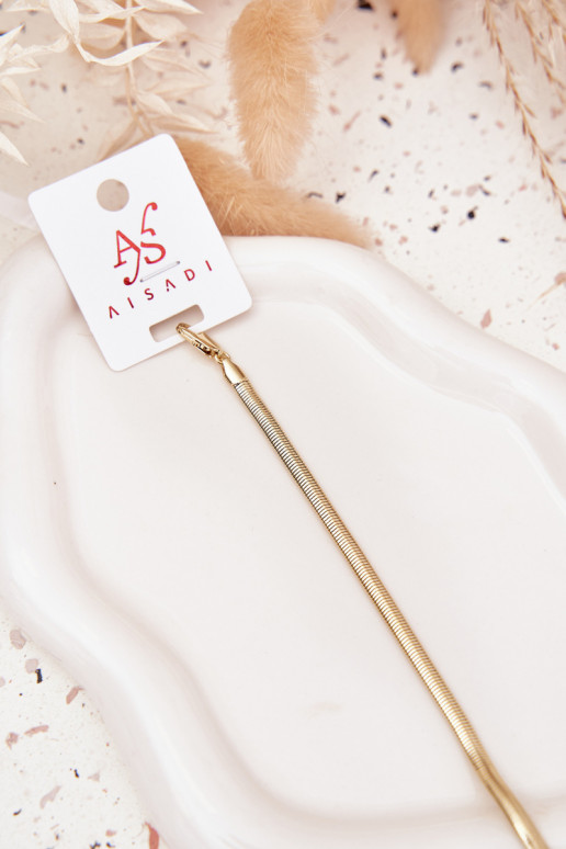 Náramek  z nerezové oceli zlaté barvy