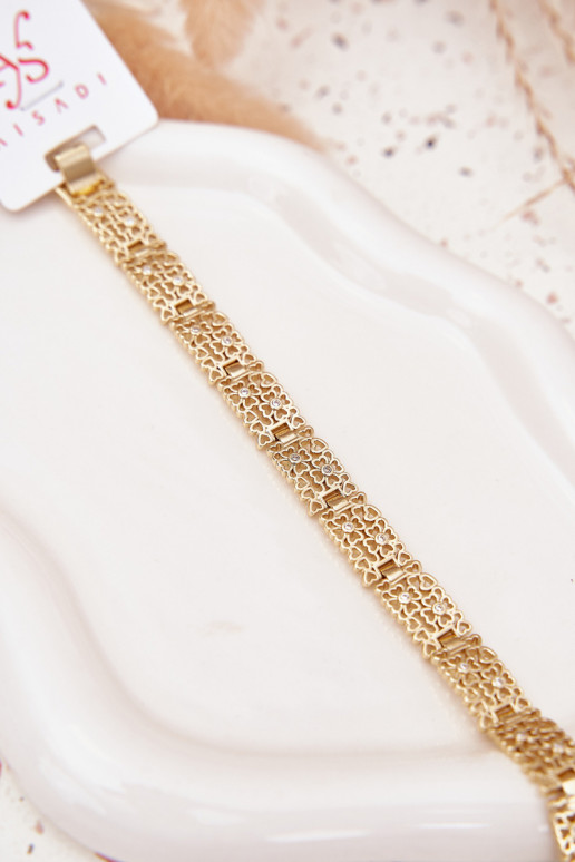 Náramek  z nerezové oceli zlaté barvy