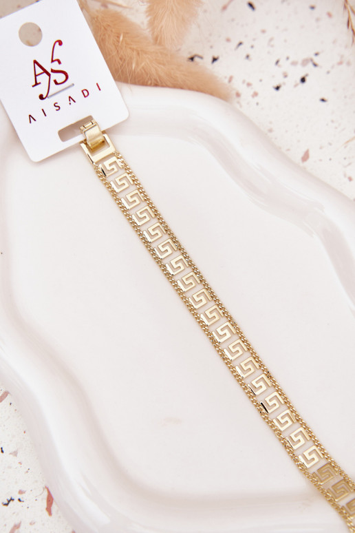 Náramek  z nerezové oceli zlaté barvy