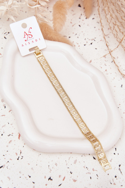 Náramek  z nerezové oceli zlaté barvy