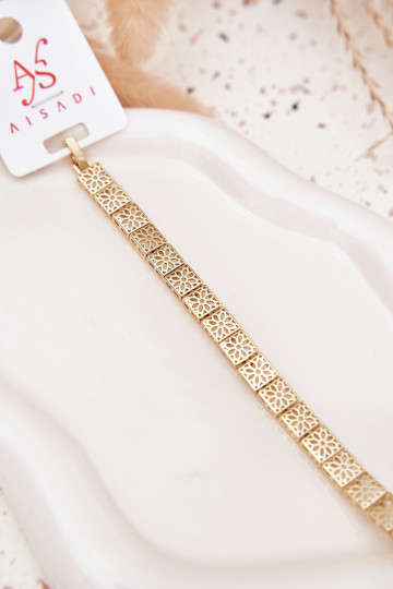 Náramek  z nerezové oceli zlaté barvy 2