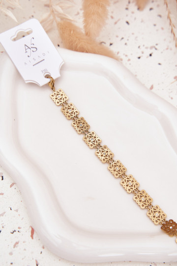  Náramek  s třpytivými očky Stal Chirurgiczna zlaté barvy 2