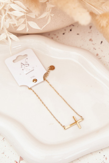 Náramek  Stal Chirurgiczna zlaté barvy 2