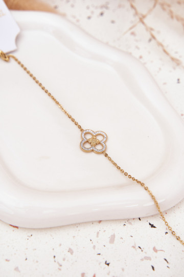 Náramek  z nerezové oceli zlaté barvy 2