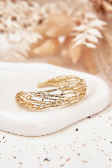 Náramek  z nerezové oceli zlaté barvy 2