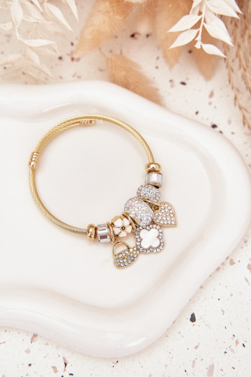 Náramek z Zawieszkami Charms zlaté barvy 2