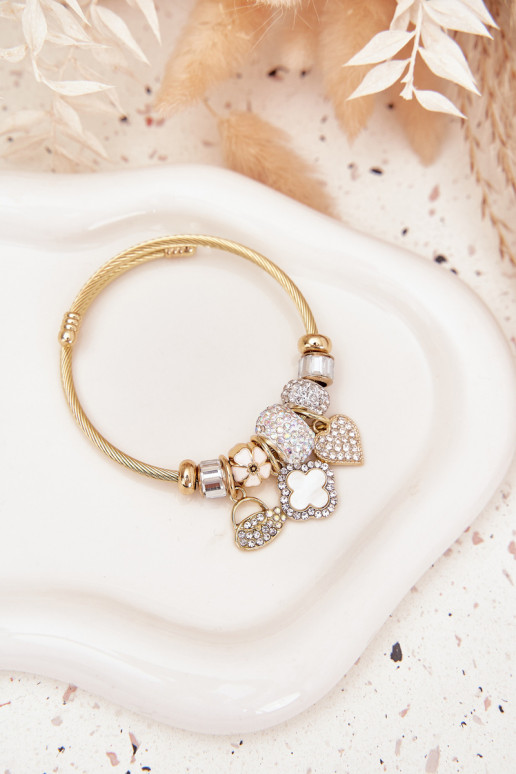 Náramek z Zawieszkami Charms zlaté barvy