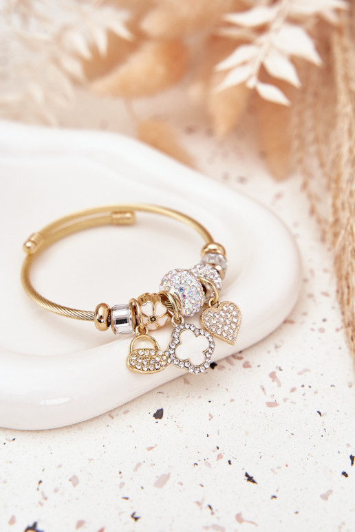 Náramek z Zawieszkami Charms zlaté barvy