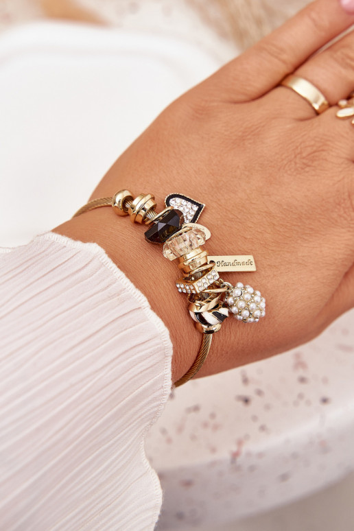 Náramek z Zawieszkami Charms zlaté barvy