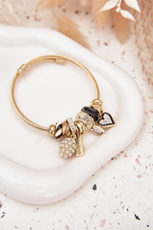 Náramek z Zawieszkami Charms zlaté barvy