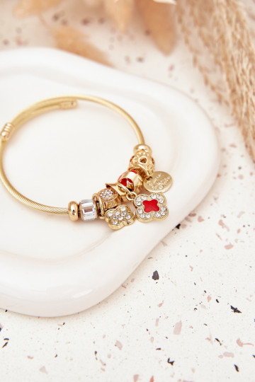 Náramek z Zawieszkami Charms zlaté barvy 2