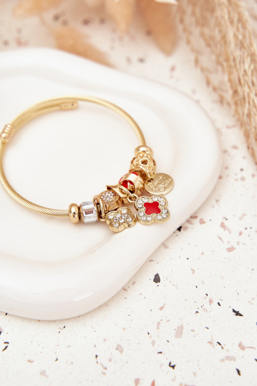 Náramek z Zawieszkami Charms zlaté barvy