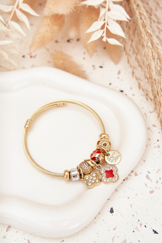Náramek z Zawieszkami Charms zlaté barvy