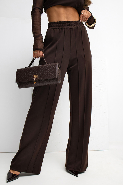 Tmavě hnědé sportovní kalhoty