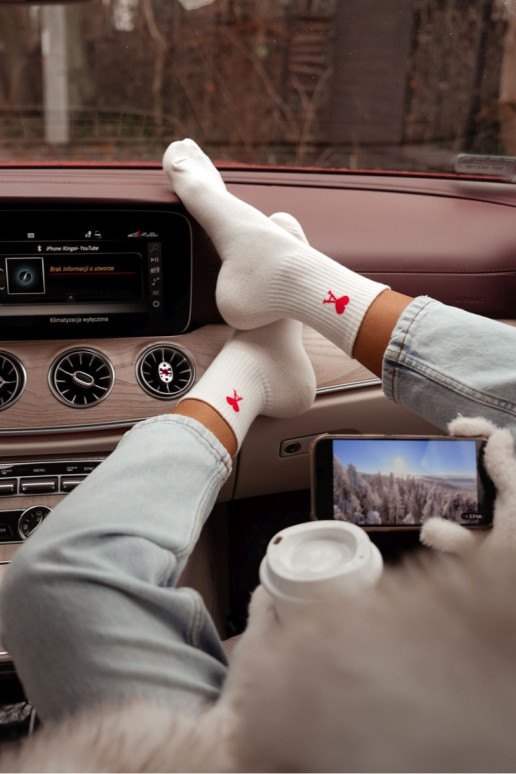 Ponožky  Amor slonová kost