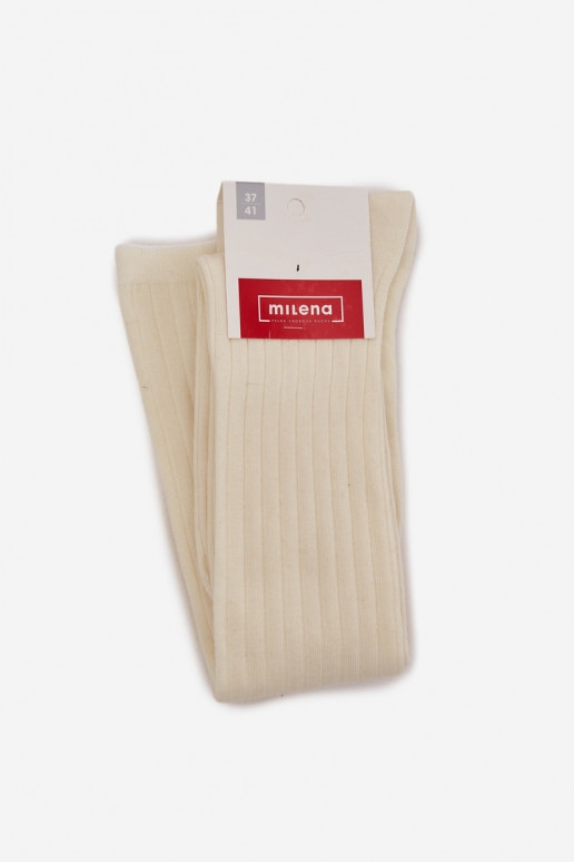 Podkolanówki Z Wełny MERINO slonová kost