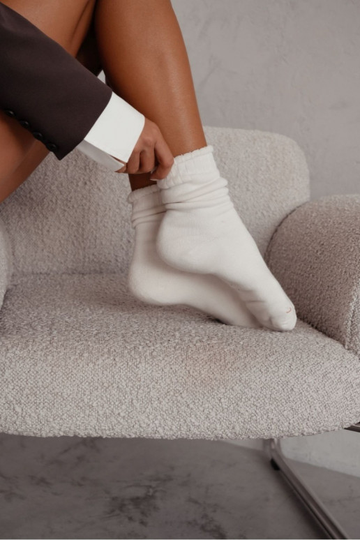 Ponožky  bez otevírání Frotte slonová kost
