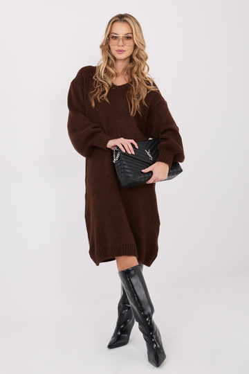 Šaty tmavě hnědé 2