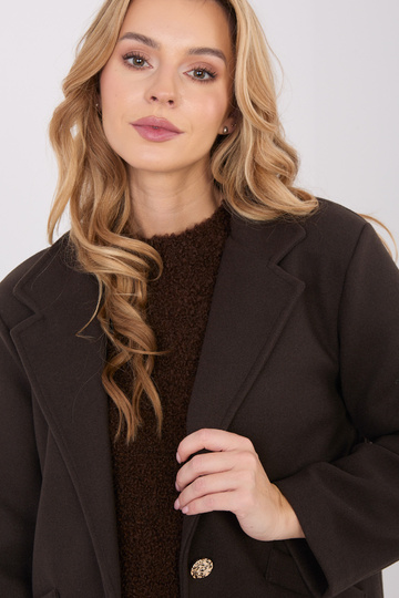 Kabát tmavě hnědý 2