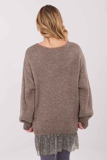 Svetr tmavě pískový