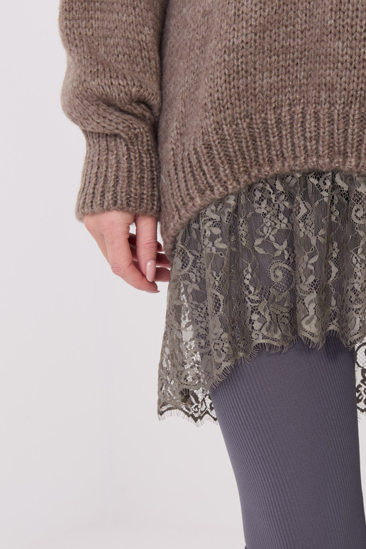 Svetr tmavě pískový