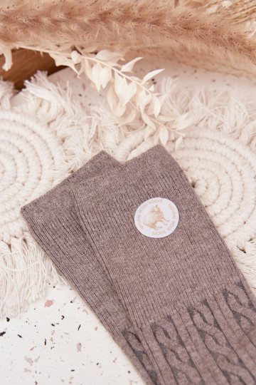 Długie Wełniane Ponožky  šedá