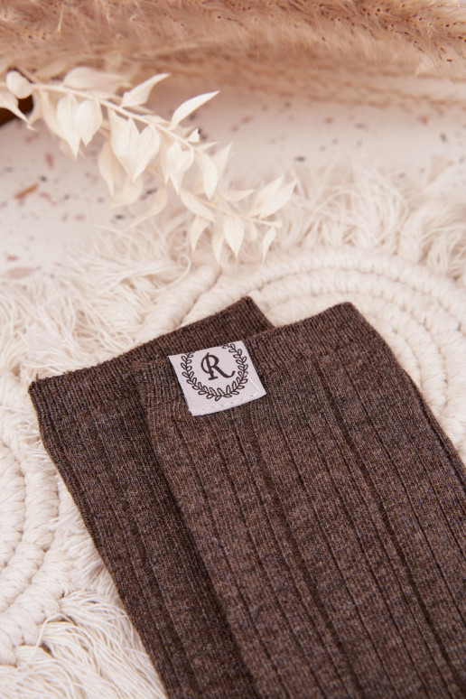 Bavlněné ponožky s pruhy  šedá