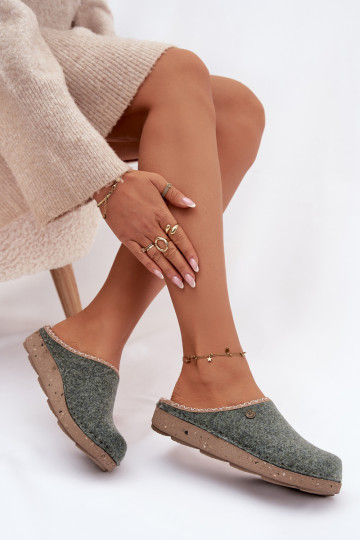 boty domácí Pantofle  Inblu ED000031 zelené