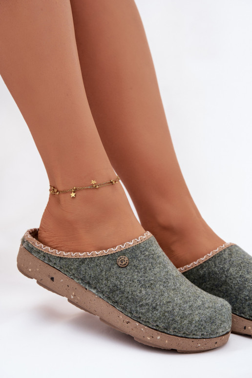 boty domácí Pantofle  Inblu ED000031 zelené