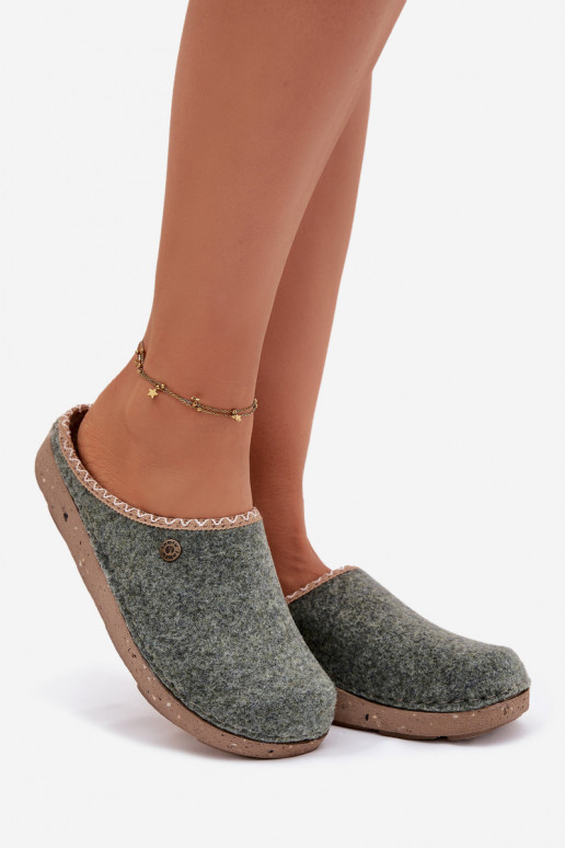 boty domácí Pantofle  Inblu ED000031 zelené