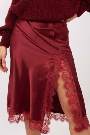 Sukně bordó 2