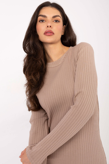 Tmavě pískové šaty 2