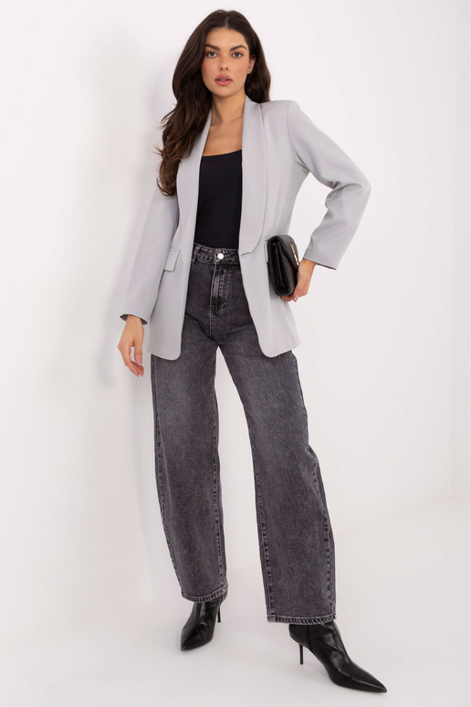 Světlé šedé sako