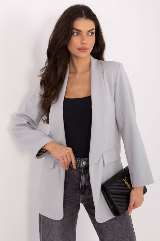 Světlé šedé sako