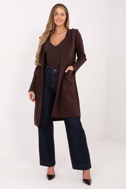 Tmavě hnědý kabát