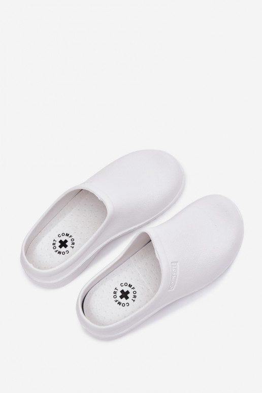  Pantofle   bílé Parissa