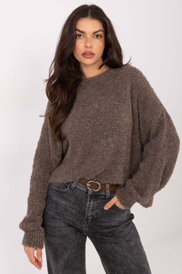 Tmavě pískový svetr 2