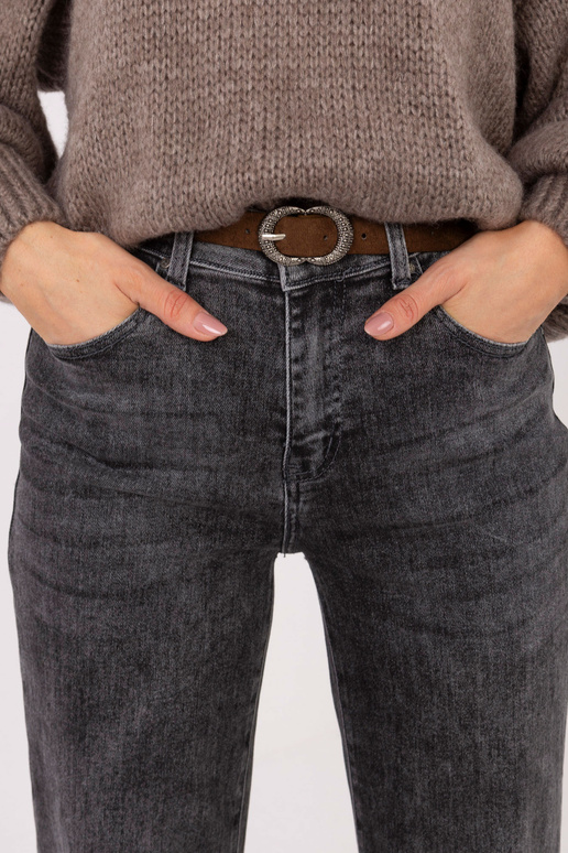 Tmavě šedé džíny