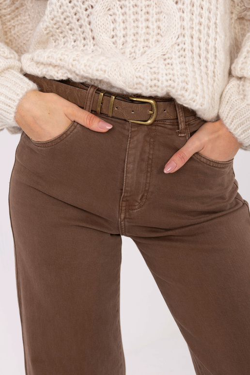 Džínové kalhoty hnědé