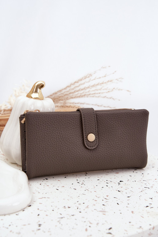 Dámská kabelka z ekologické kůže Velká šedá Gilessa