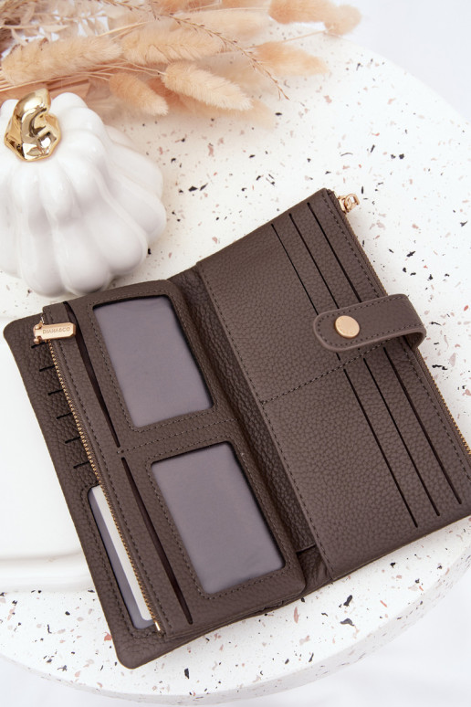 Dámská kabelka z ekologické kůže Velká šedá Gilessa