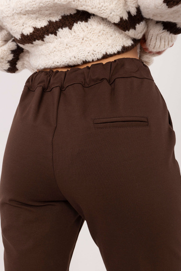 Kalhoty tmavě hnědé 2
